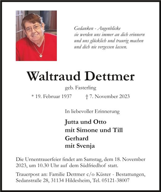 Profilbild von Waltraud Dettmer